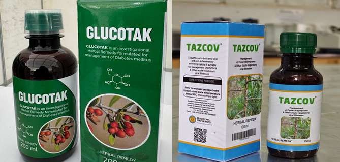 Glucotak and Tazcov natural products